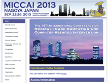 Tablet Screenshot of miccai2013.org